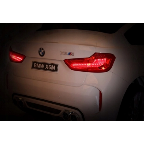 Autko dla dzieci dwuosobowe BMW X6M XXL do 50kg Biały JJ2168